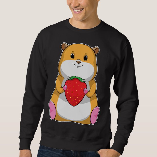 Sudadera Fruta de fresa de Hamster (Anverso)