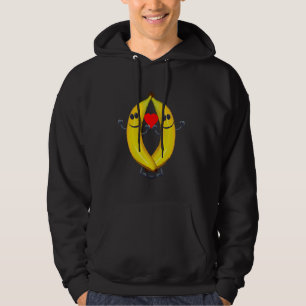 Sudadera Fruta de la fruta de la banana Corazón de corazón 