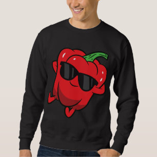 Sudadera Fruta de morrón suave relajante mordedura perezosa