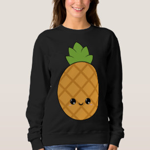 Sudadera fruta de piña linda adorable bonito kawaii sonrisa