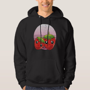 Sudadera Fruta de verano de fresa Fruta de Berry Rojo Retro