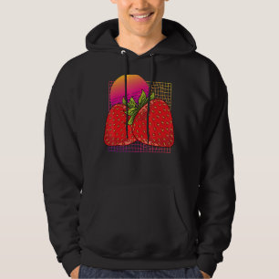 Sudadera Fruta de verano de las fresas de la onda de vaporw