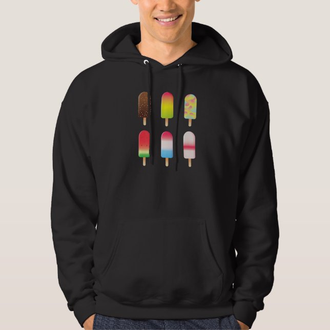 Sudadera Fruta de verano Popsicles Creamsicles Chocolate Ic (Anverso)
