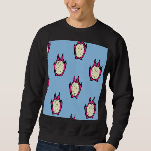 Sudadera Fruta del dragón: Dibujo de tinta de época.
