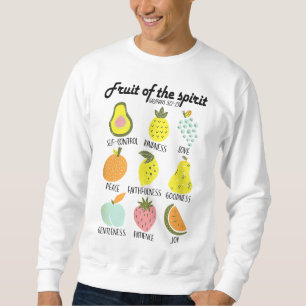 Sudadera Fruta Del Espíritu Fe Cristiana Jesús Amor Dios