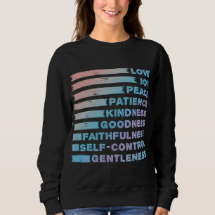 Sudadera Fruta del espíritu - Verso de la Biblia cristiana 