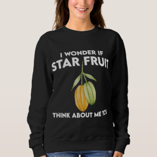 Sudadera Fruta Estrella divertida dice diseño de carambola