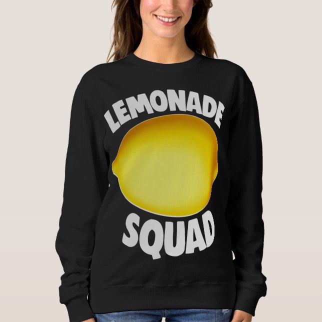 Sudadera Fruta Tropical Amarilla de verano de Escuadrón de  (Anverso)
