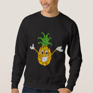 Sudadera Fruta tropical divertida de piñas piña feliz piña