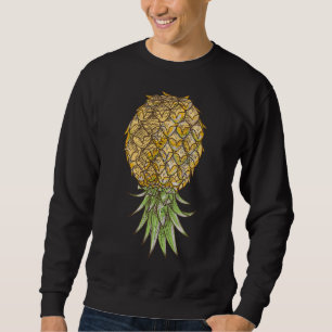 Sudadera Fruta tropical hawaiana Vegan al revés