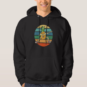 Sudadera Fruta Tropical Verano Vacaciones Retro Dabbing Piñ