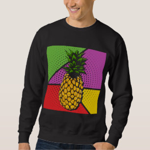 Sudadera Fruta veraniega Exótica Piña Lover Pop Art Pineap