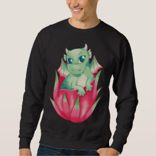 Sudadera Fruta Y Dragón Bebé Cute Fantasía Mitológica