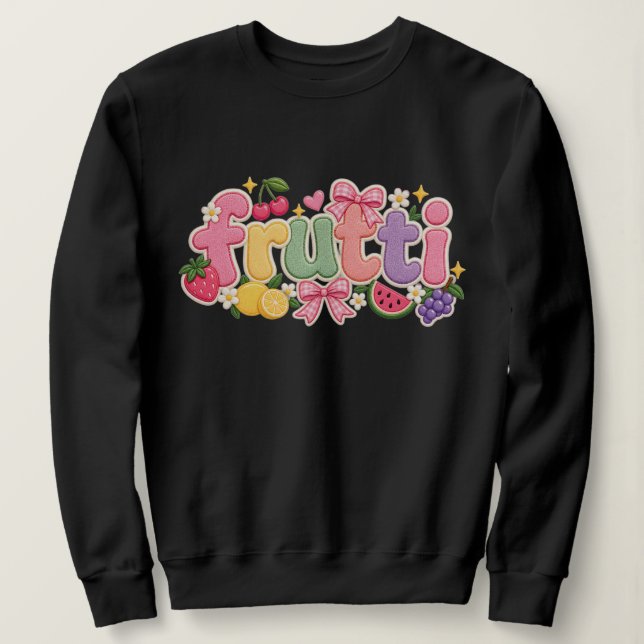 Sudadera frutas (Anverso del diseño)