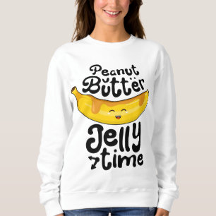Sudadera Frutas dulces divertidas con la mantequilla de man