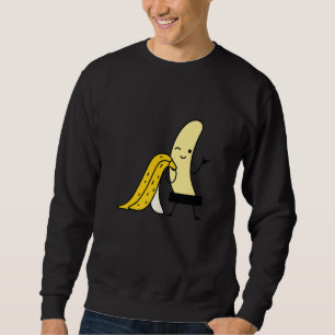 Sudadera Frutas impresas de plátanos amarillos censuradas