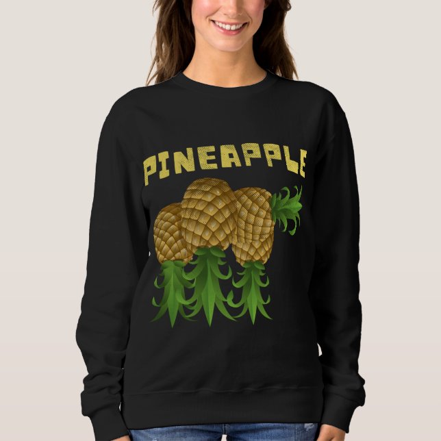 Sudadera Frutas tropicales boca abajo Pineapple Swinger Bea (Anverso)