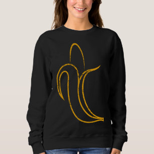 Sudadera Fruto Amante Banana Diseño Minimalista Ba vegetari