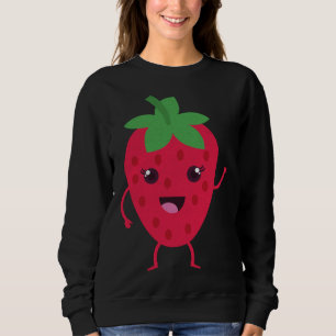 Sudadera Fruto amante Fresa Kawaii Anime Aesth japonés