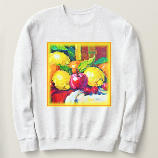 Sudadera Frutos Tropicales Piando. ¡Hazte con una en Zazzle (Anverso del diseño)