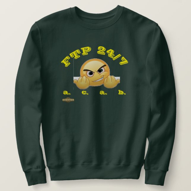 sudadera "FTP 24/7"  (Anverso del diseño)