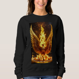 Sudadera fuego de burla con águila