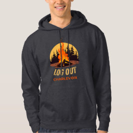 Sudadera Fuego de campamento Charlevoix Michigan