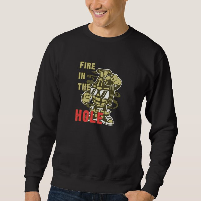 Sudadera Fuego en el agujero (Anverso)
