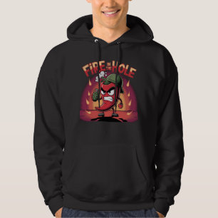 Sudadera Fuego en el agujero picante pimienta divertida de