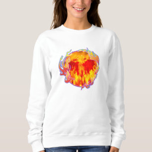 SUDADERA FUEGO QUE NUNCA TERMINA EL CORAZÓN