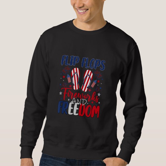 Sudadera Fuegos artificiales De Flip Flops Y Libertad Bande (Anverso)