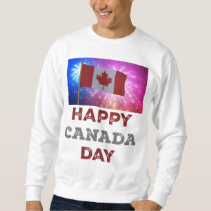 Sudadera Fuegos artificiales del Día de Canadá