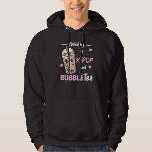 Sudadera Fueled By K-Pop And Bubble Tea Kawaii Boba Tea