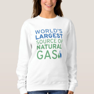 Sudadera Fuente de gas natural más grande del mundo