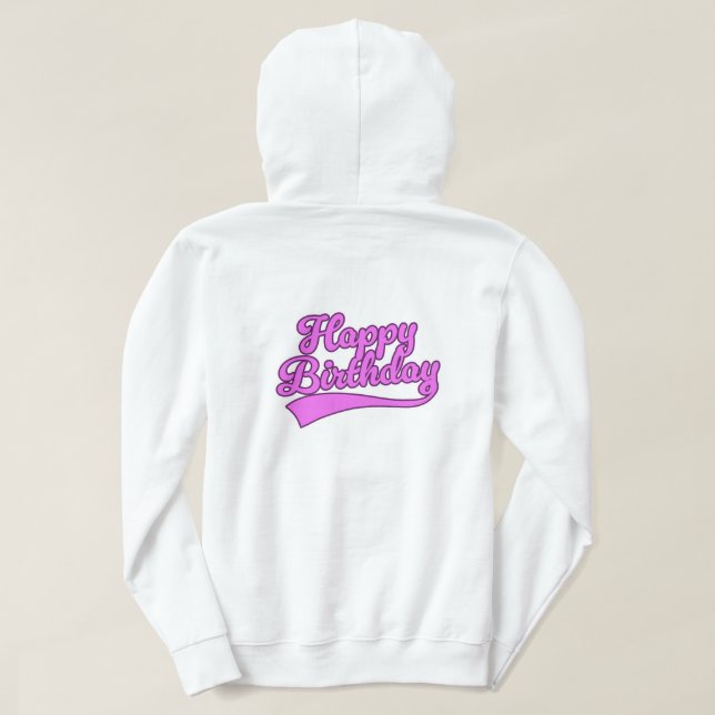 Sudadera Fuente vintage de Feliz Cumpleaños (Reverso del diseño)