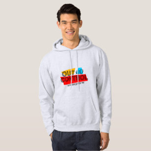 Sudadera Fuera de Control – Declaración de tipografía en ne