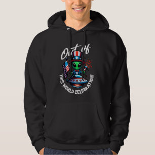 Sudadera ¡Fuera de este mundo Celebración! Alien cutáneo 4