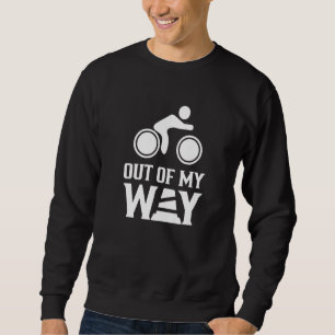 Sudadera Fuera de mi camino Electric Rider Ciclismo Bicicle