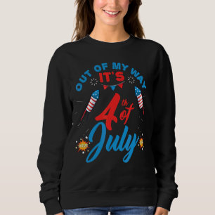 Sudadera Fuera de mi camino es el niño pequeño del 4 de jul