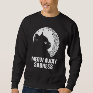 Sudadera Fuera tristeza gato Positividad Gatito Positivo