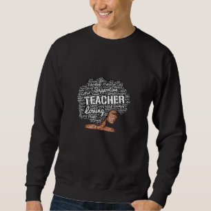 Sudadera Fuerte Black-King Afro-American Tee Natural-Afr