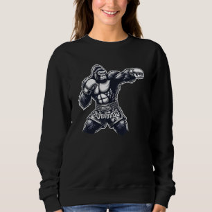 Sudadera Fuerte boxeo tailandés en Muay Thai Gorilla y Kick