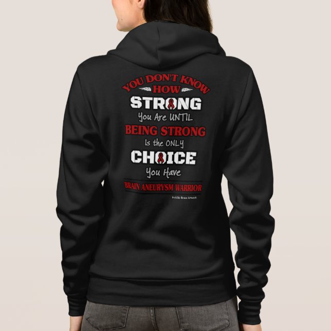 Sudadera Fuerte/Elección... Aneuralismo cerebral (Reverso)