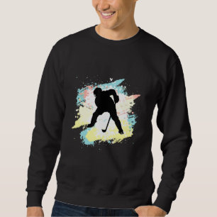 Sudadera Fuerte Jugador De Hockey Sobre Hielo Para Deportes