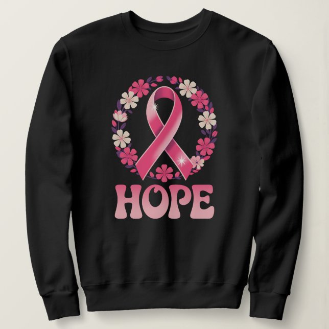Sudadera Fuerza Esperanza – Conciencia para Supervivientes  (Anverso del diseño)
