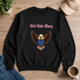 Sudadera Fuerza Espíritu Patriótico Americano Gloria Agalla