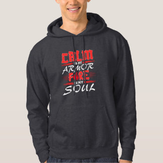 Sudadera Fuerza tranquila: diseño de cita inspiradora