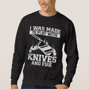 Sudadera Fui Hecho Para Jugar Con Cuchillos Y Fuego Backpri