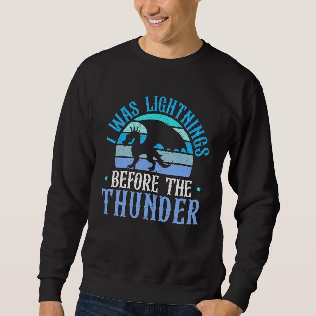 Sudadera Fui relámpagos antes del dragón de los truenos Dra (Anverso)