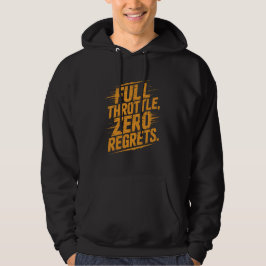 Sudadera Full Throttle Zero Regrets Distressed Typography